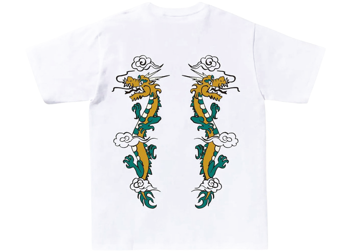 BAPE Souvenir Dragon Tee White