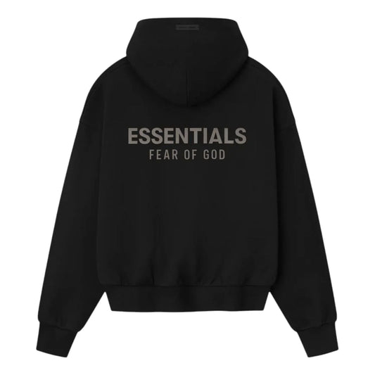 Fear of God Essentials Classic Fleece Hoodie Jet Black