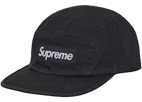 Supreme Washed Chino Twill Camp Cap (FW26) Black