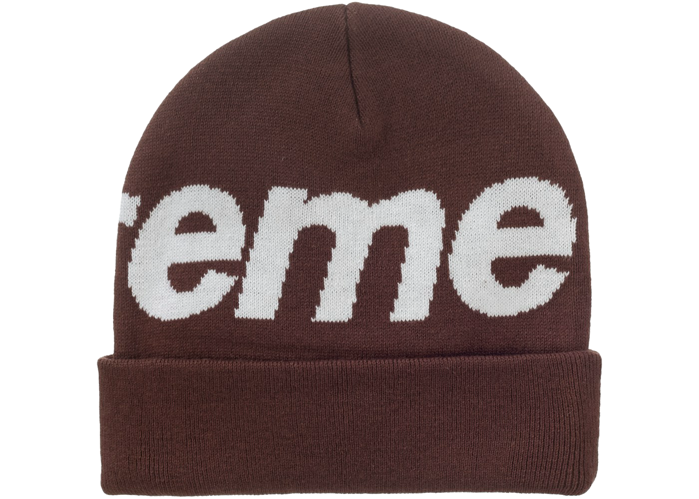 Supreme Big Logo Beanie (FW25) Brown