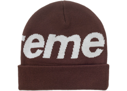 Supreme Big Logo Beanie (FW25) Brown