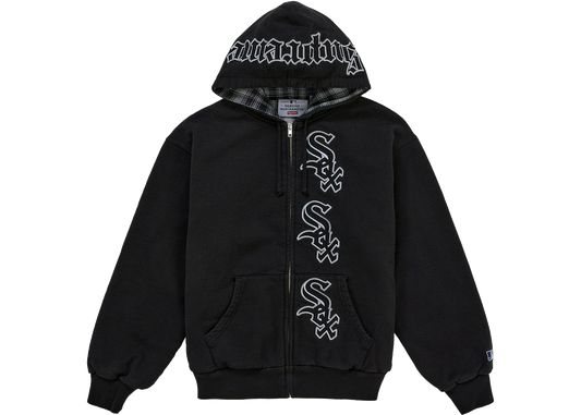 Supreme Chicago White Sox Zip Up Hooded Sweatshirt Black