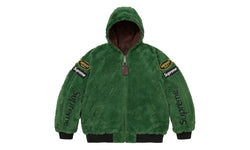 Supreme Supreme Vanson Leathers Reversible Quilted Hooded Jacket Brown
