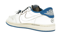 Air Jordan 1 Retro Low OG SP Fragment x Travis Scott Sail Military Blue