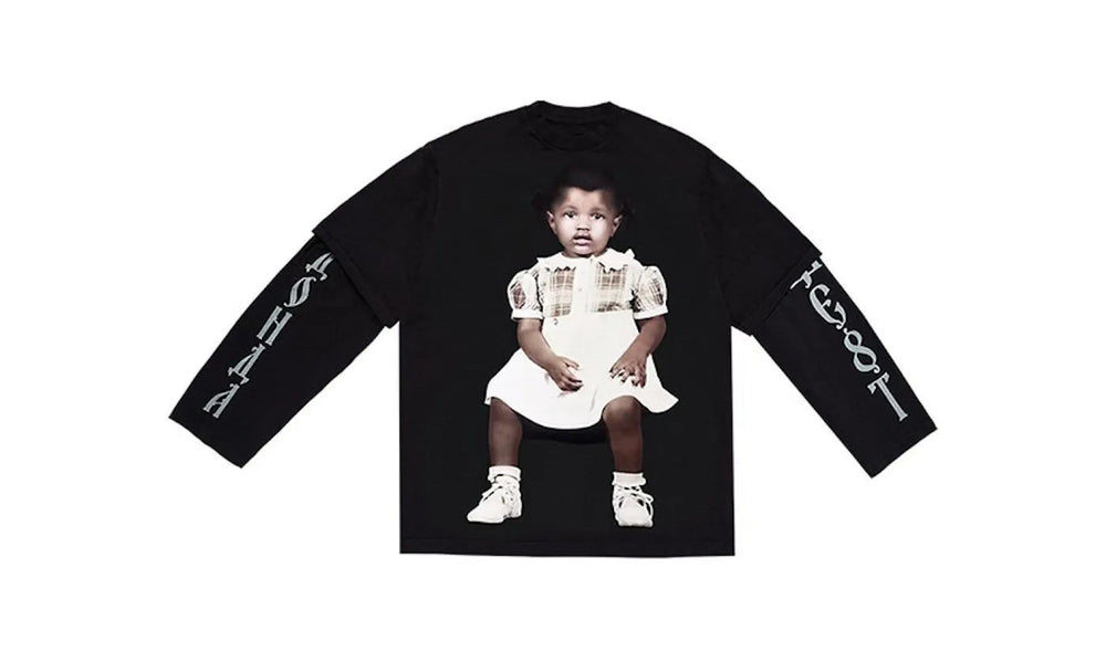 Kanye West DONDA 2 Layer L/S T-shirt Black - KW-KWD2LL-BLACK