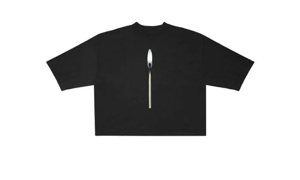 Kanye West DONDA 2 Lit Match T-shirt Black - KW-KWD2LM-BLACK