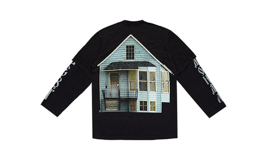 Kanye West Donda Chicago Listening Event House Layered Longsleeve Black - KW-KWDCLE-BLACK