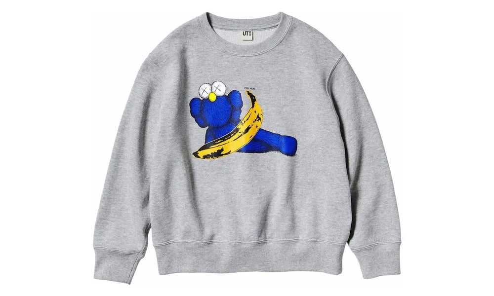 KAWS x Warhol Graphic 472951 Sweatshirt Gray - 472951