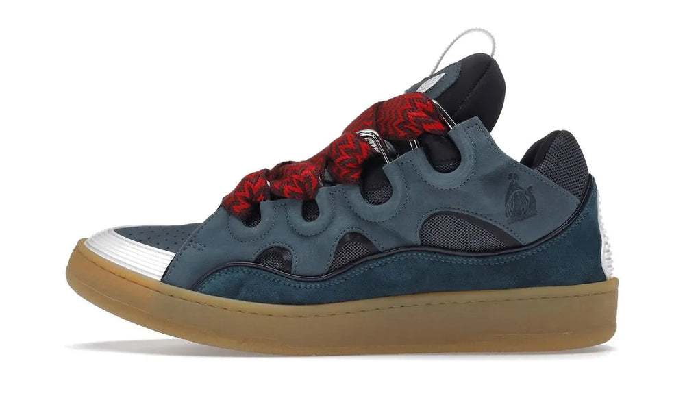 Lanvin Leather Curb Blue Grey