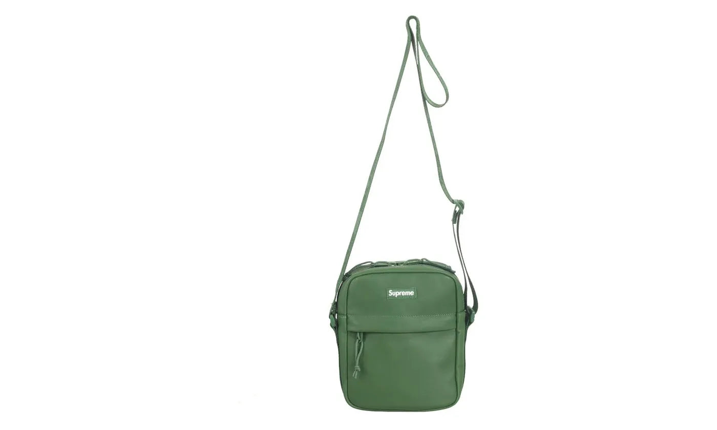 Leather Shoulder Bag Green - SUPR-LESHBG-GREEN