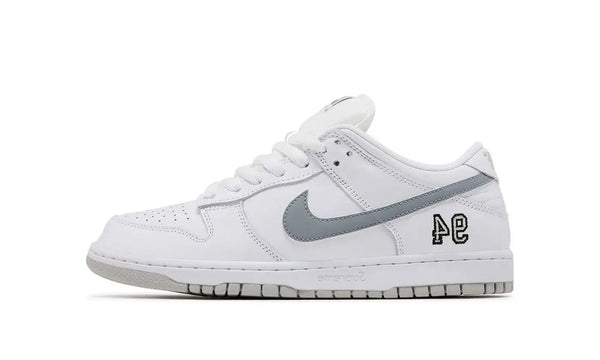 Nike SB Dunk Low Supreme 94 White Metallic Silver