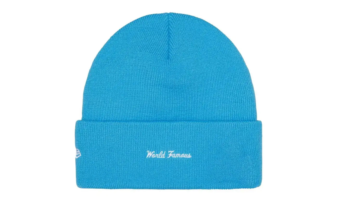 Supreme New Era Box Logo Beanie Cyan (FW25)