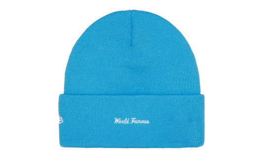 Supreme New Era Box Logo Beanie Cyan (FW25)