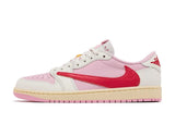 Air Jordan 1 Retro Low OG SP Travis Scott Sail Tropical Pink