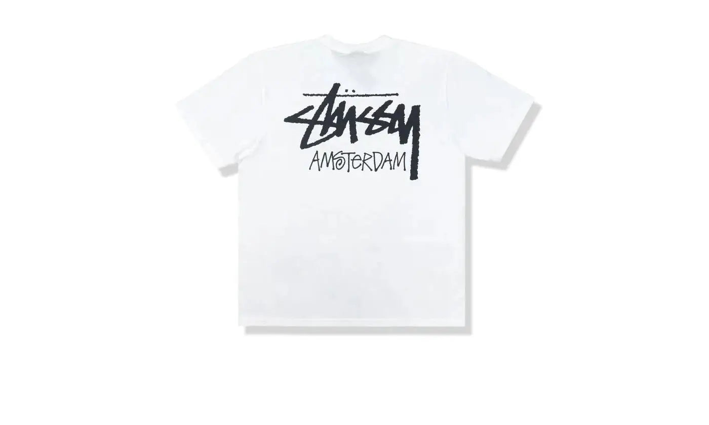 Stussy Stock Chapter Amsterdam Tee White - STU-AMS-TEE