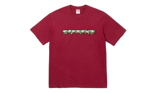 Supreme Supreme Skulls Spellout Tee Cardinal