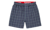 Supreme Hanes Plaid Boxers Navy (1 Pair)
