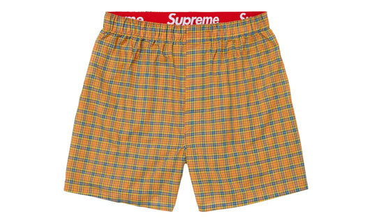Supreme Hanes Plaid Boxers Yellow (1 Pair)