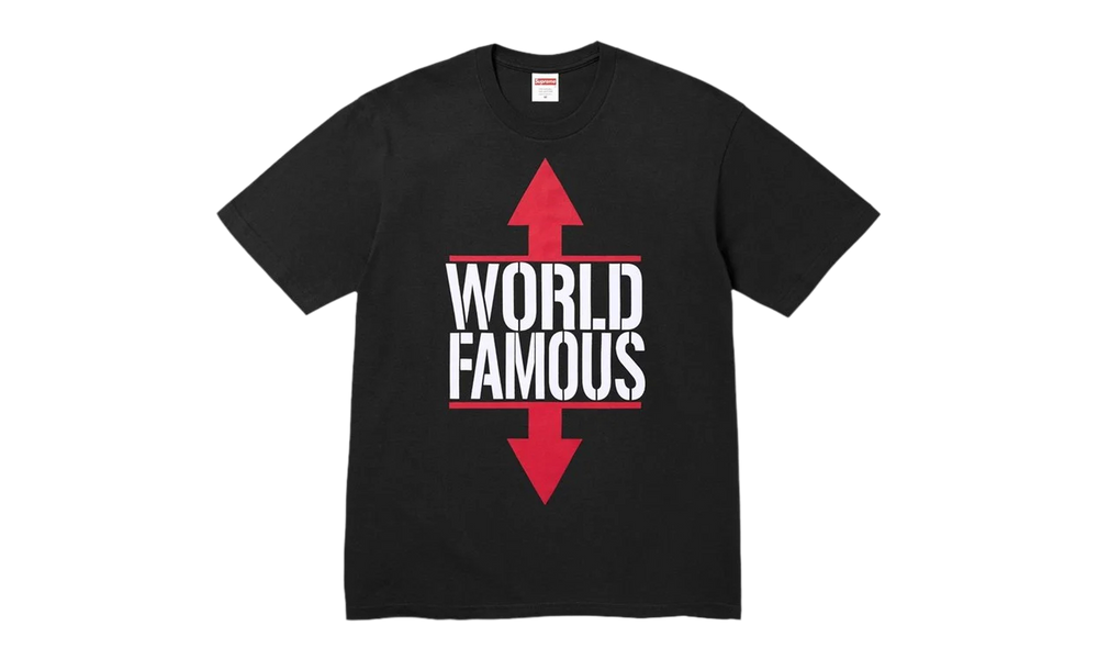 Supreme World Famous Tee Black