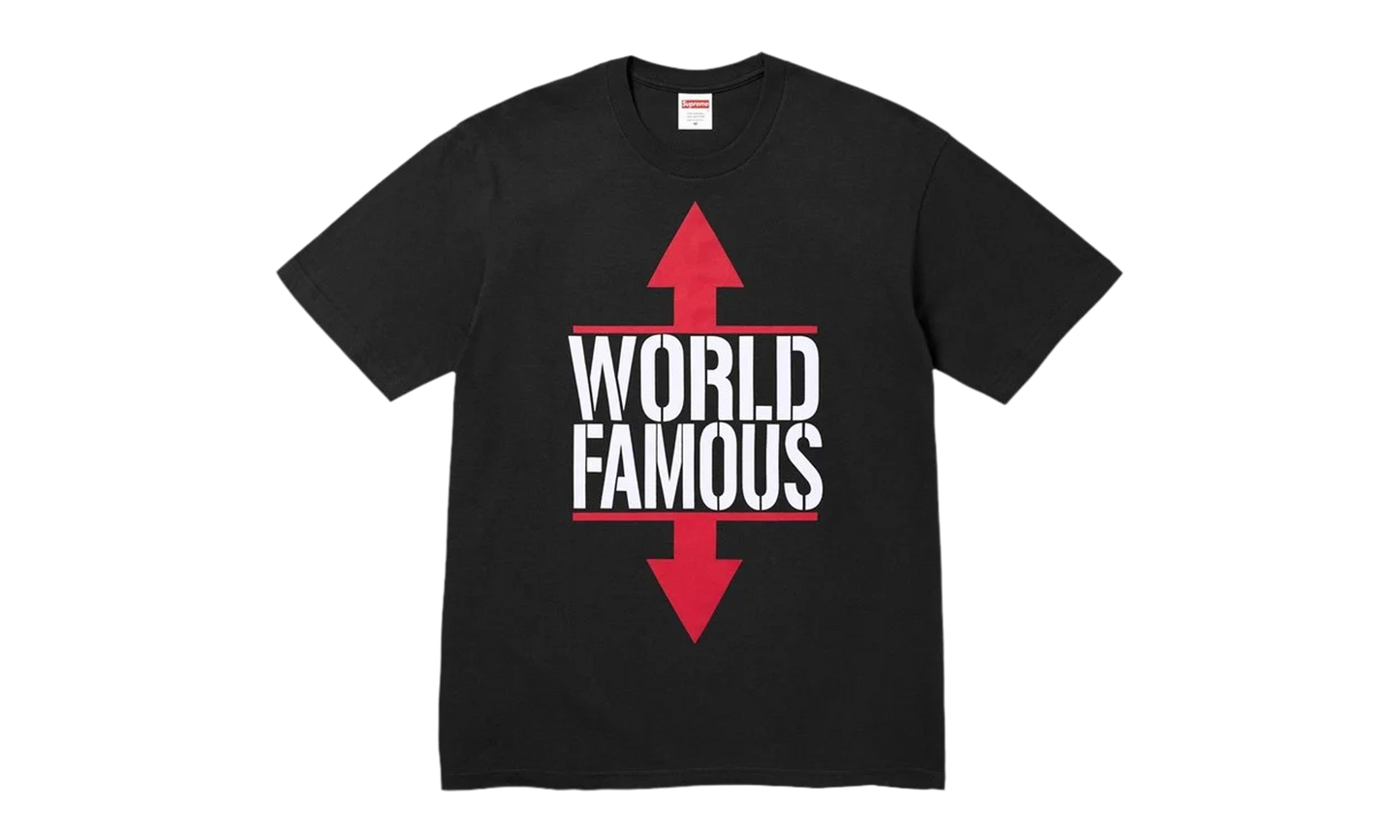 Supreme World Famous Tee Black