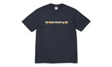 Supreme Supreme Skulls Spellout Tee Navy