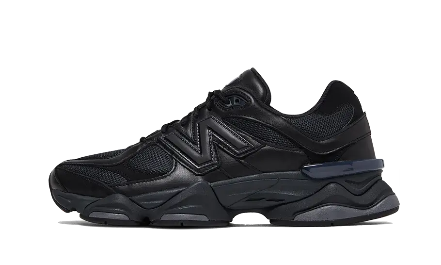 New Balance 9060 Triple Black Leather - U9060NRI