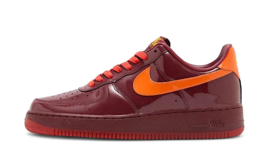 Nike Air Force 1 Low Patent Leather Dark Team Red Safety Orange