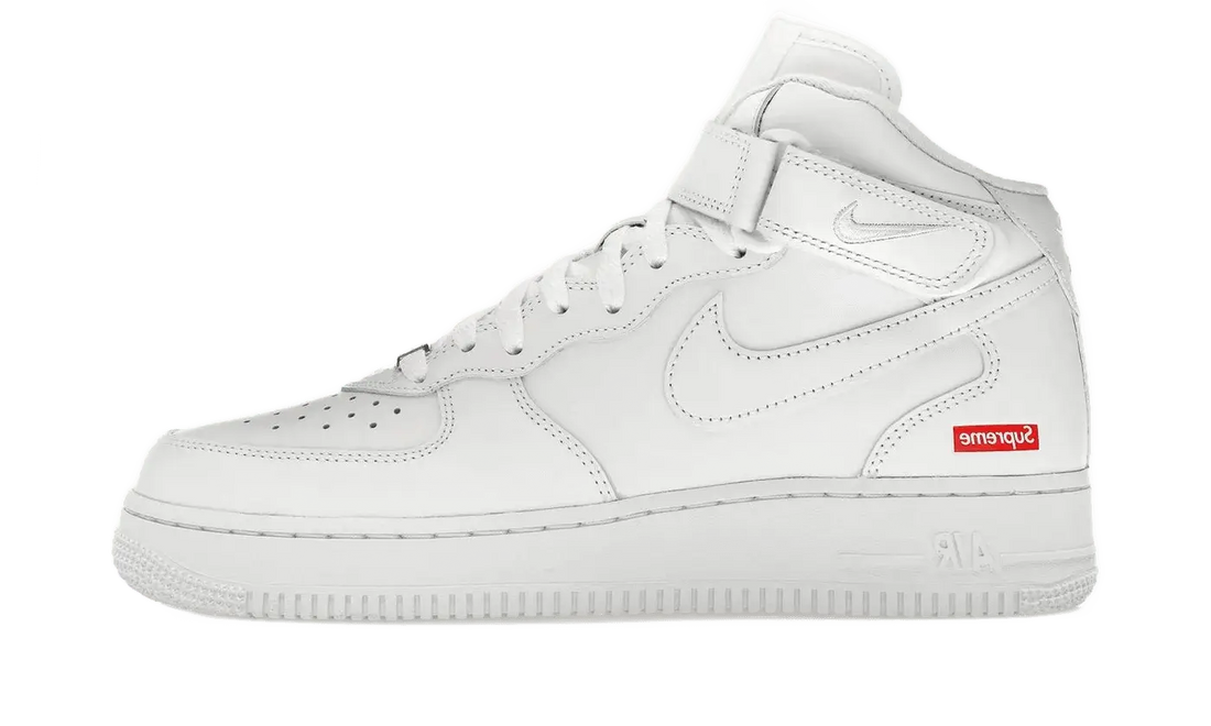 Supreme ×NIKE AIR FORCE 1 MID / 28cm / Supreme x Nike Air Force 1 Mid White - Aplug – APLUG PL