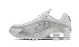 Nike Shox R4 White Metallic Silver - Aplug