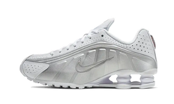 Nike Shox R4 White Metallic Silver - AR3565-101