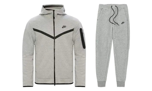 Nike Sportswear Tech Fleece Hoodie &amp; Joggers Set (FW24) Dark Gray Heather/Black