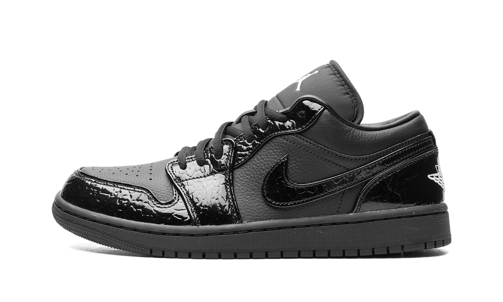 Air Jordan 1 Low SE Patent Elephant Black (Women's)