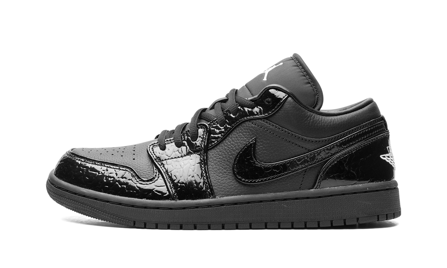 Air Jordan 1 Low SE Patent Elephant Black (Women's)