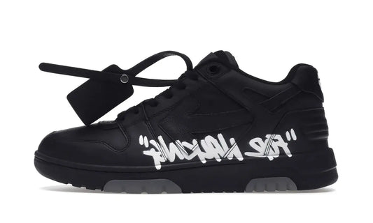Out Of Office OOO 'For Walking' Low Tops Black White