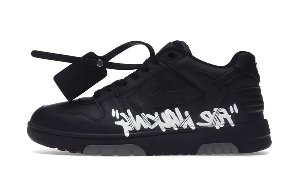Out Of Office OOO 'For Walking' Low Tops Black White