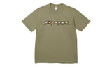 Supreme Supreme Skulls Spellout Tee Light Olive