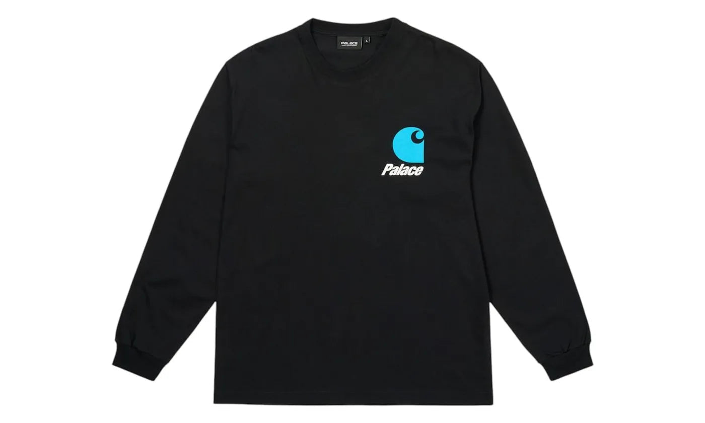 Palace Carhartt WIP Logo Longsleeve Black - PALA-PCWLLB-BLACK