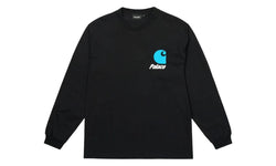 Palace Carhartt WIP Logo Longsleeve Black - PALA-PCWLLB-BLACK