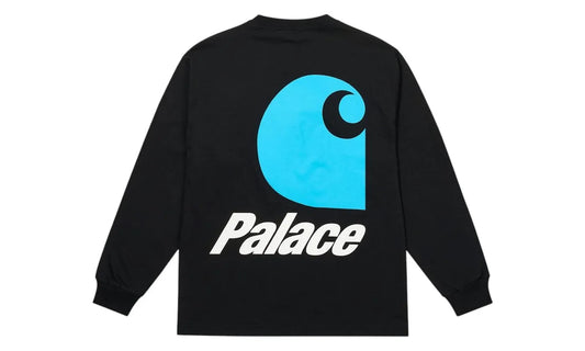 Palace Carhartt WIP Logo Longsleeve Black - PALA-PCWLLB-BLACK