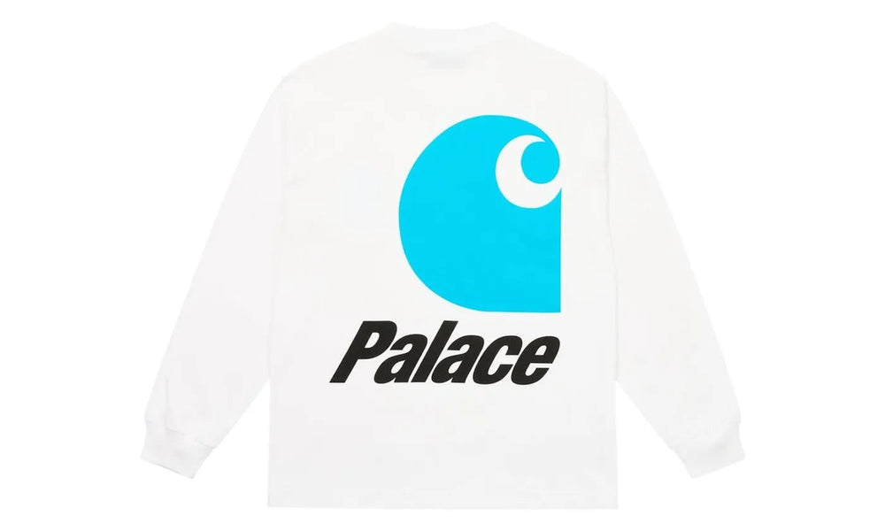 Palace Carhartt WIP Logo Longsleeve White - PALA-PCWLLW-WHITE