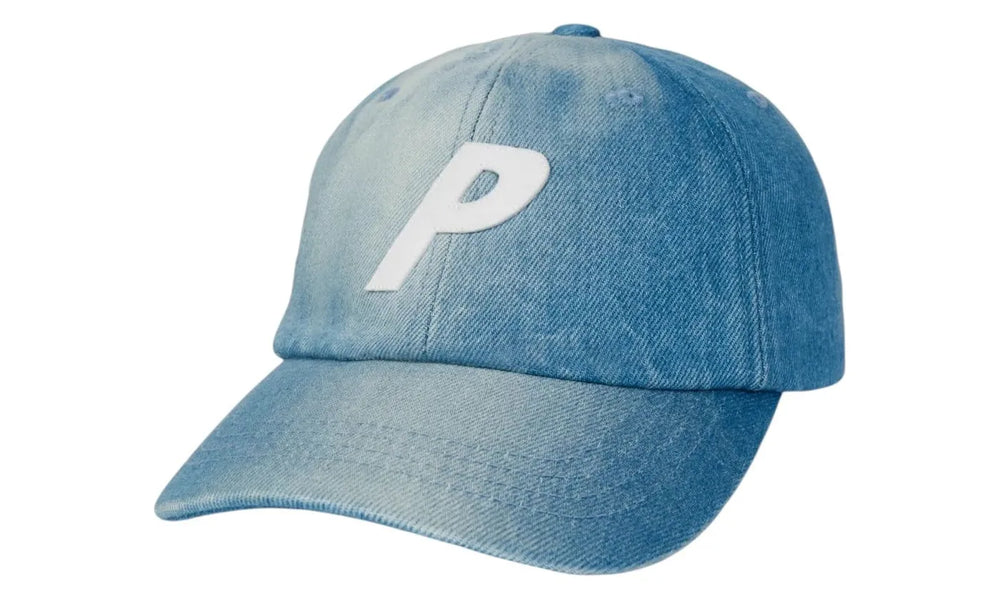 Palace Denim P 6-Panel (FW25) Stone Wash - palace-denim-p-6-panel-fw25-stone-wash