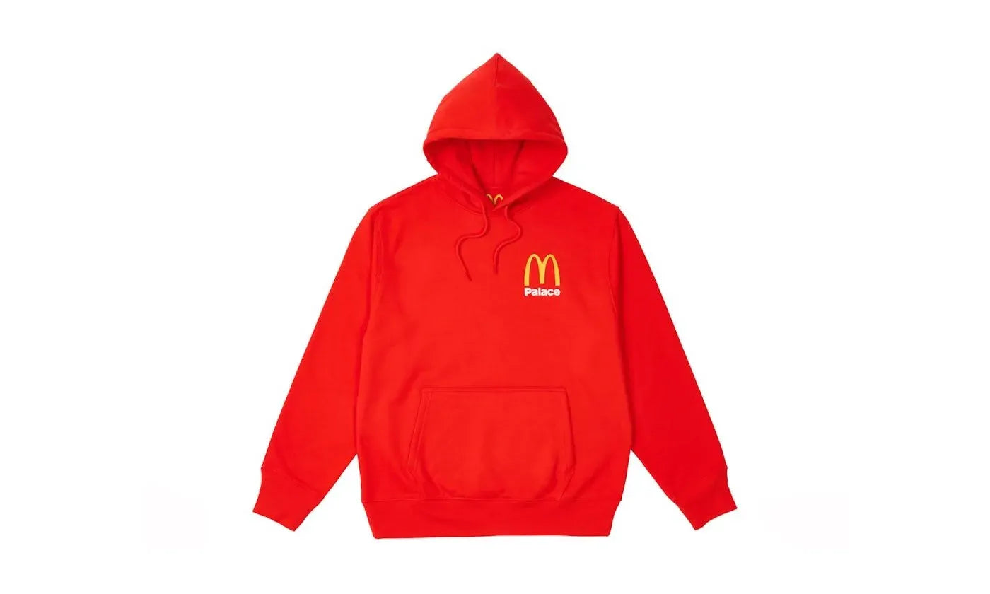 Palace x McDonald's Logo Hood Red