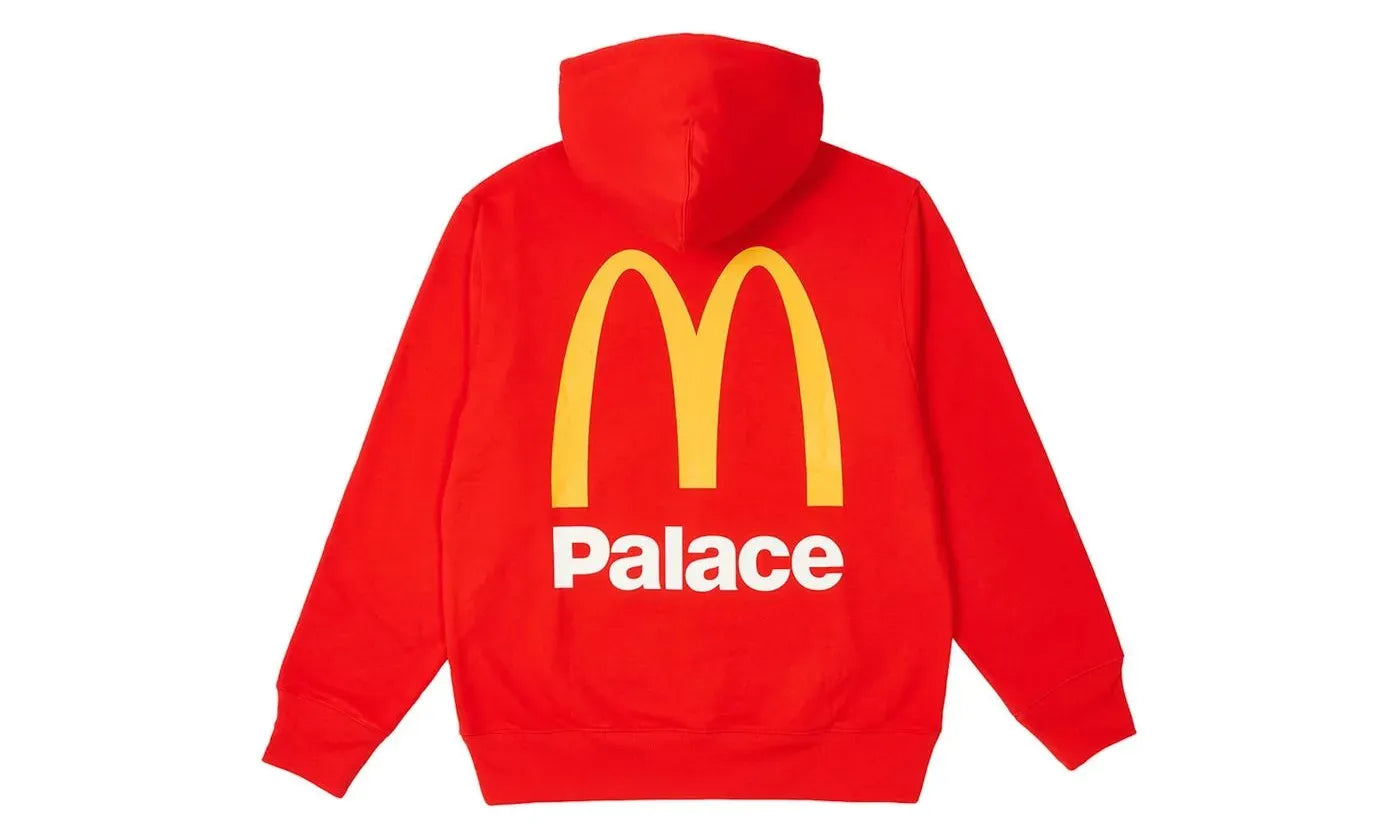 Palace x McDonald's Logo Hood Red