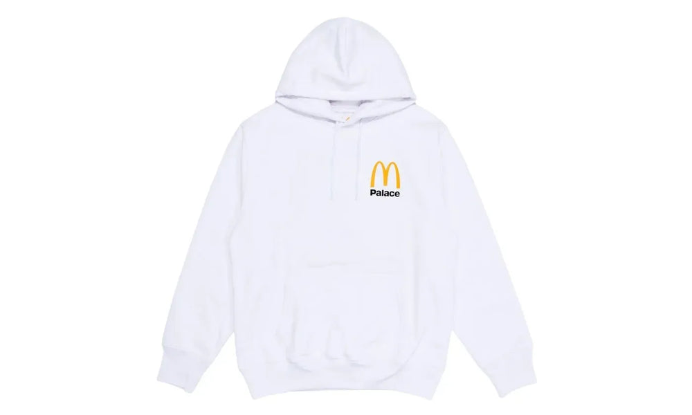 Palace x McDonald's Logo Hood White