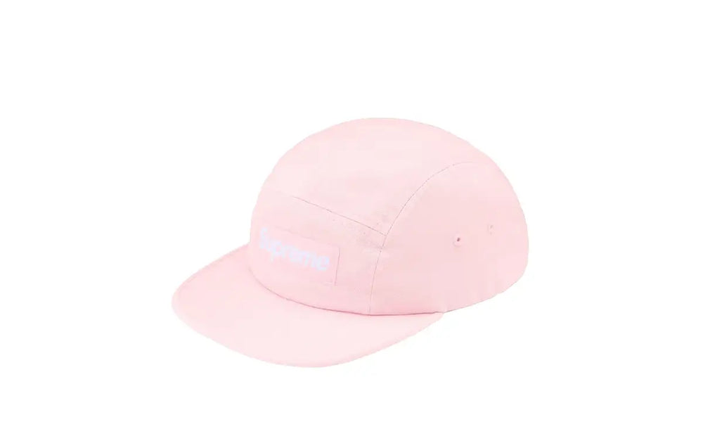 Supreme Washed Chino Twill Camp Cap (FW26) Pink