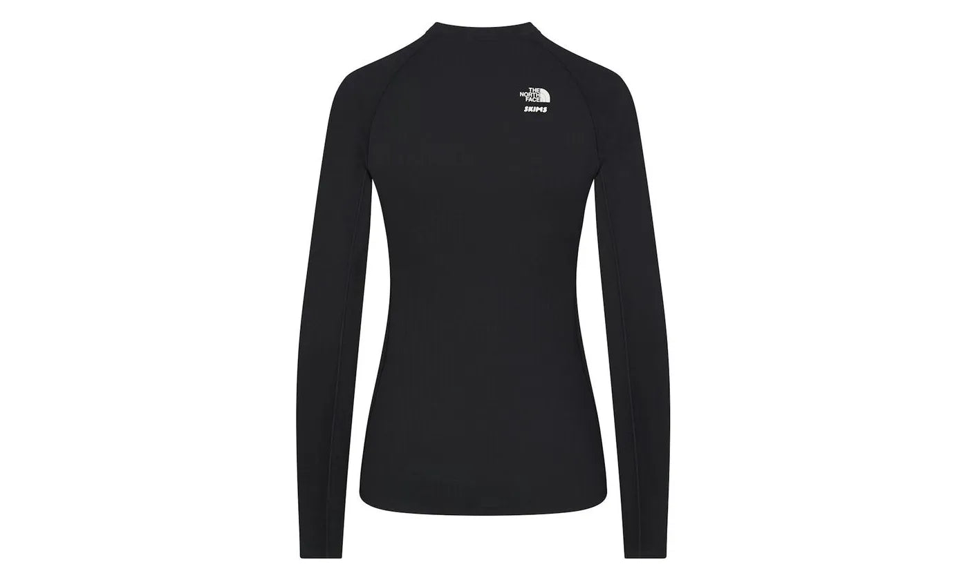 SKIMS x TNF Dotknit Long Sleeve Top Onyx - SKIM-SXTDLS-ONYX