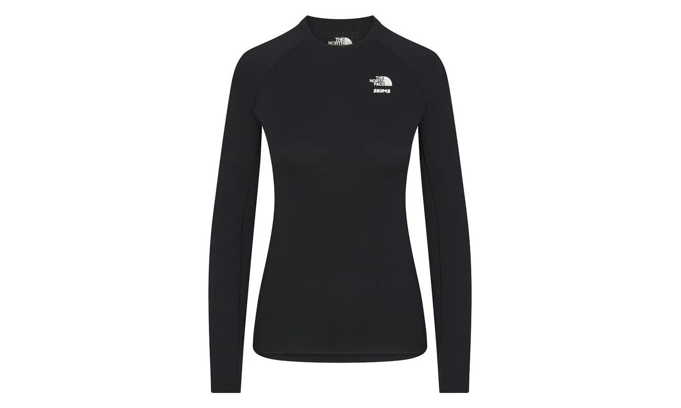 SKIMS x TNF Dotknit Long Sleeve Top Onyx - SKIM-SXTDLS-ONYX