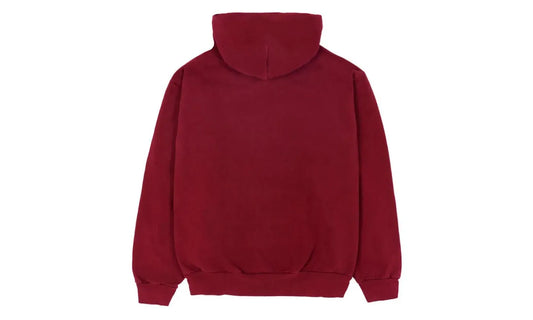Sp5der Logo Hoodie Maroon