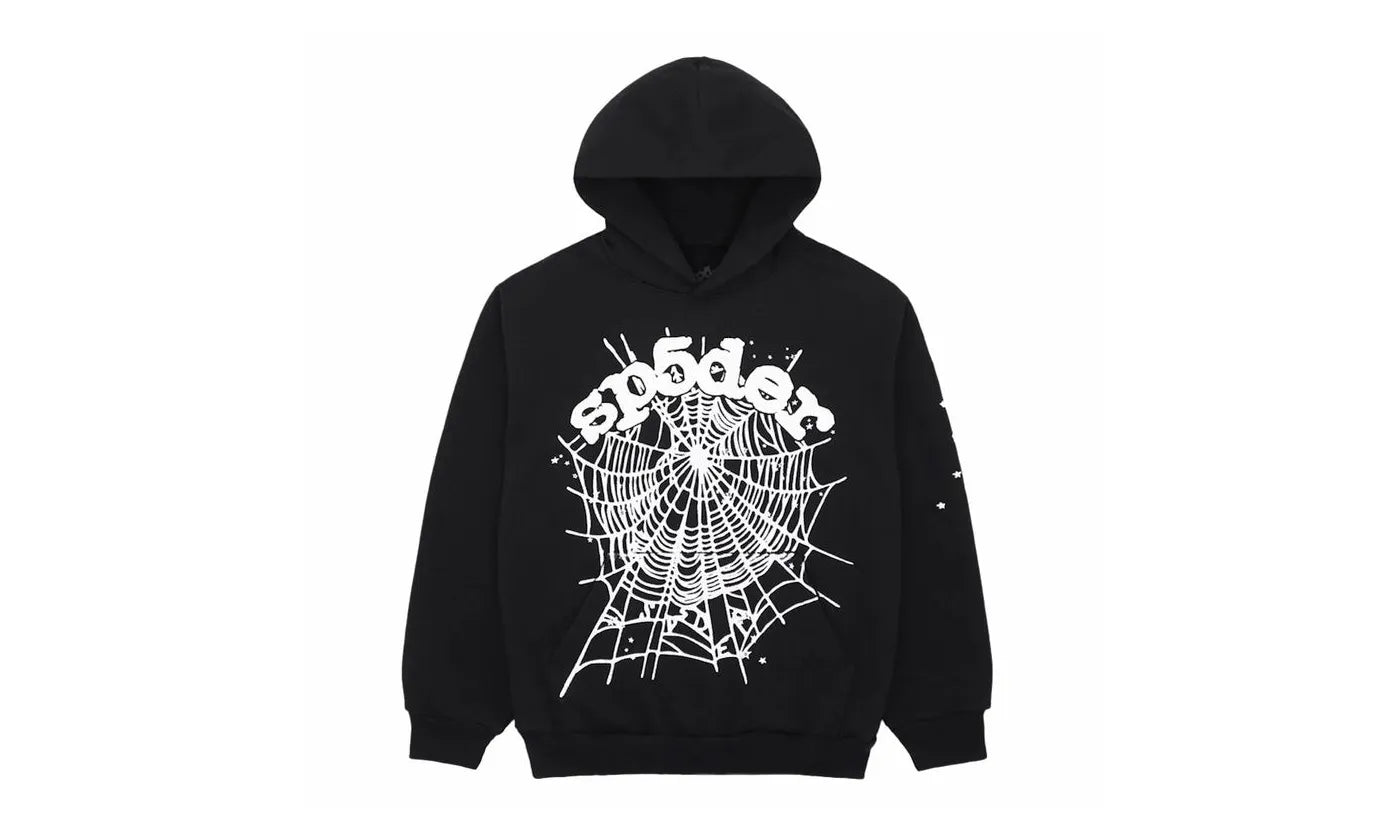 Sp5der OG Web Hoodie Black - SP5D-SPOWHB-BLACK