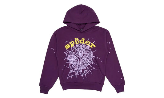Sp5der Star OG Web V2 Hoodie Purple - SP5D-SP5DER S-MULTI